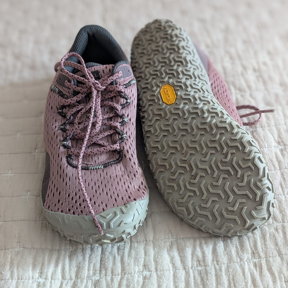 Pink and Gray Athletic Shoes